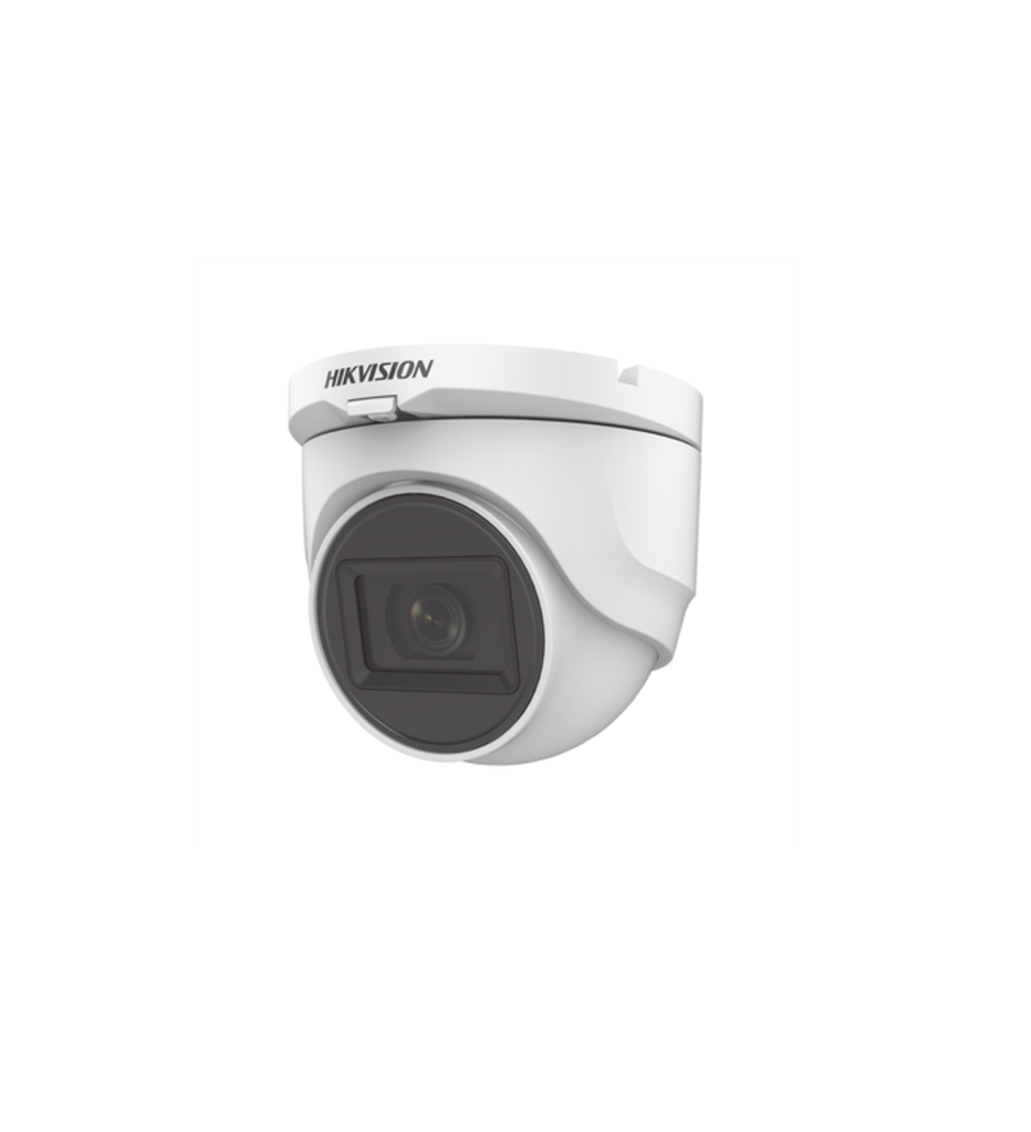 Domo TURBOHD 2 Megapixel (1080p) / Gran Angular 106° / Lente 2.8 mm / 30 mts IR EXIR / Exterior IP67 / 4 Tecnologías / dWDR, hikvision DS-2CE76D0T-ITMF