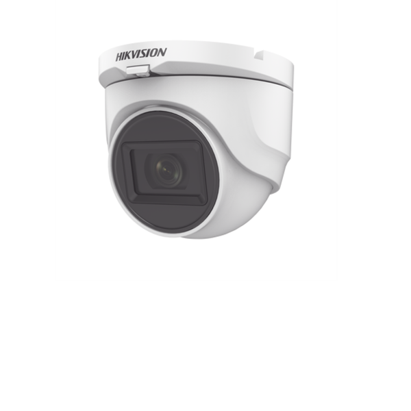 Domo TURBOHD 2 Megapixel (1080p) / Gran Angular 106° / Lente 2.8 mm / 30 mts IR EXIR / Exterior IP67 / 4 Tecnologías / dWDR, hikvision DS-2CE76D0T-ITMF